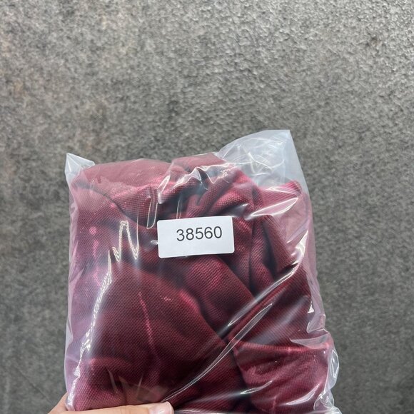 Robe Di Kappa Roma Polo Shirt Mens XL Maroon Italy Flag Soccer Chenille - Picture 11 of 11